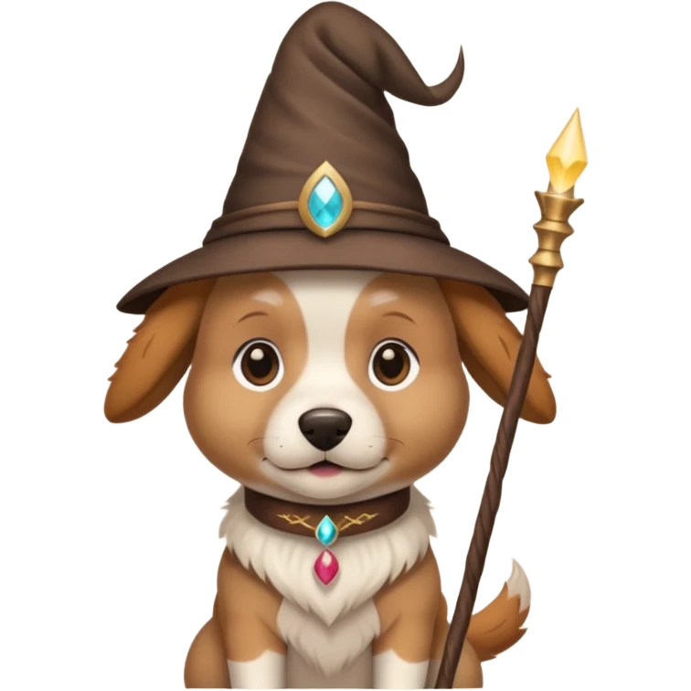 Dog wizard emoji