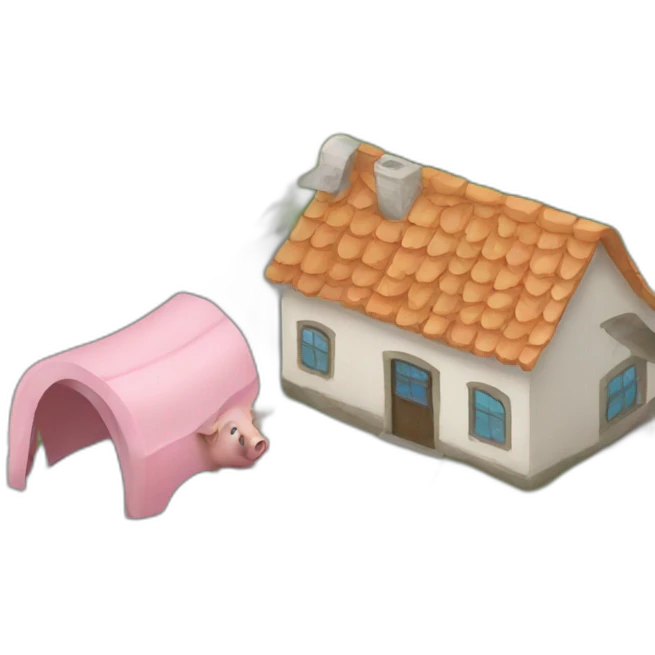 Location with pig emoji