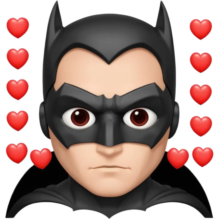batman with hearts in his eyes emoji
