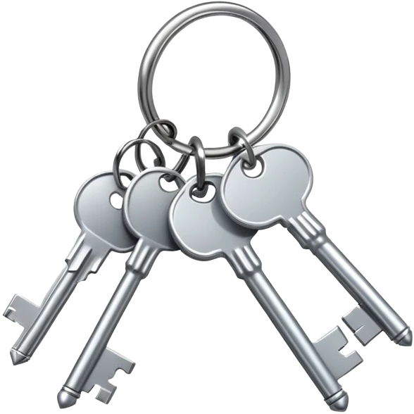a set of keys on a keyring emoji