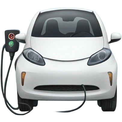 Electric car charging emoji
