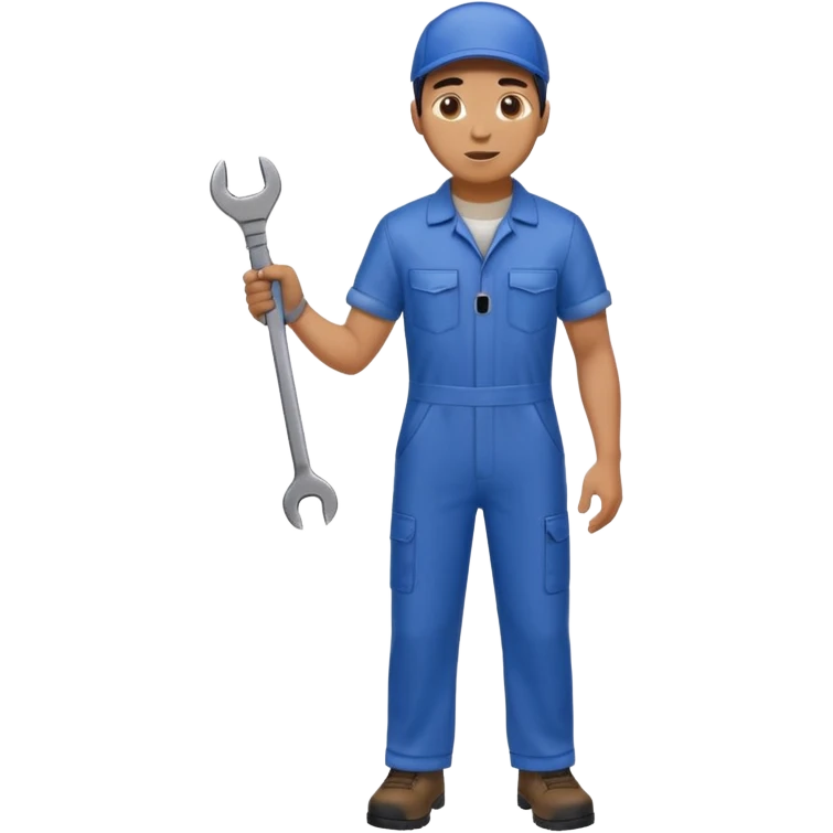 mechanic full body emoji