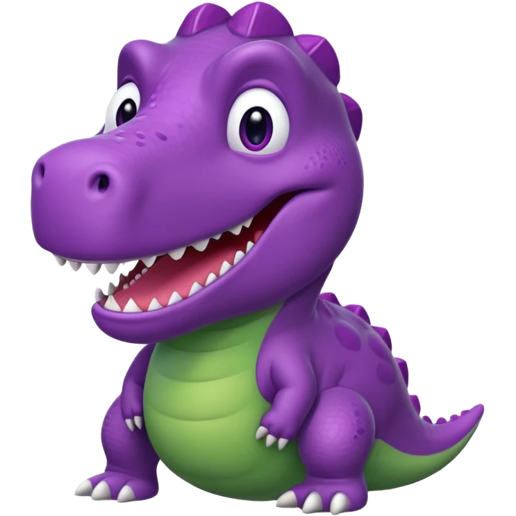 Barnie the dinosaur emoji