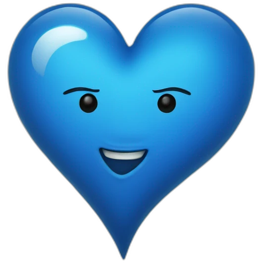 heart blue emoji