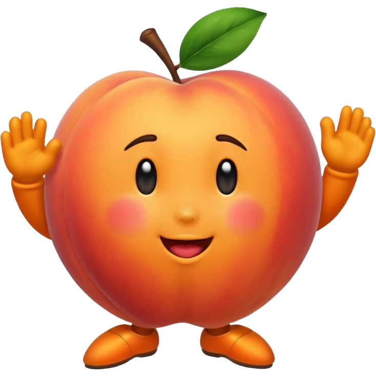 peach + dance emoji