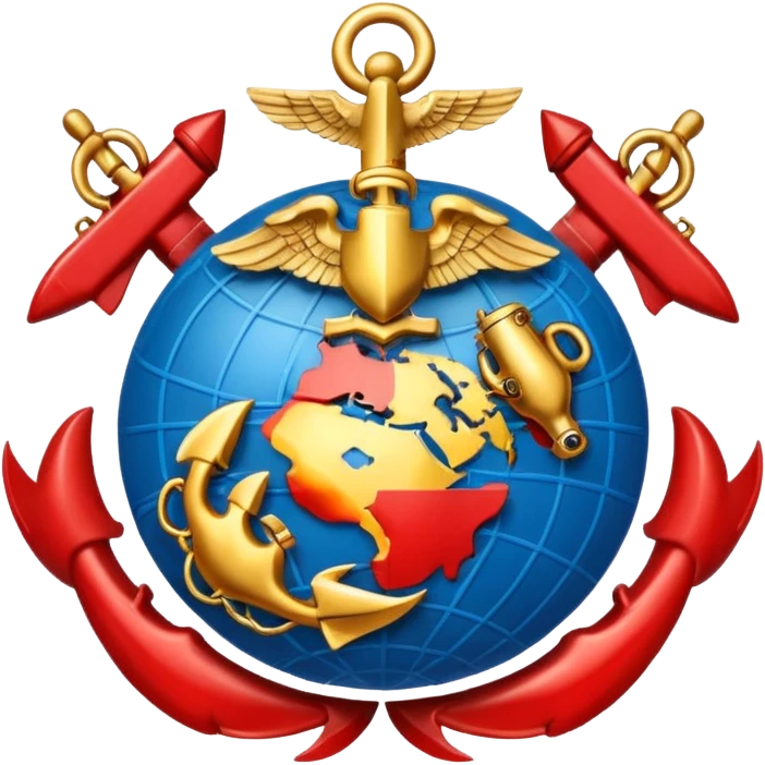 create a US marines logo emoji
