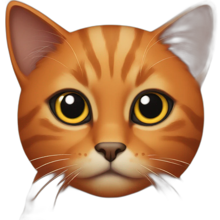 orange and black cat emoji