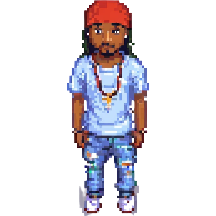 2Pac в полный рост, no background emoji