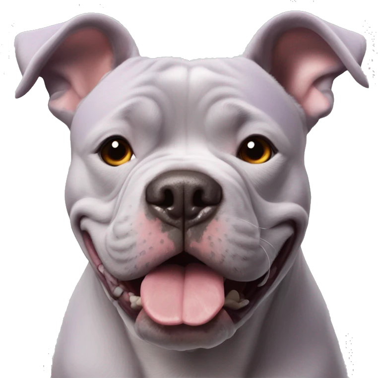 Lilac tri XL American Bully dog emoji