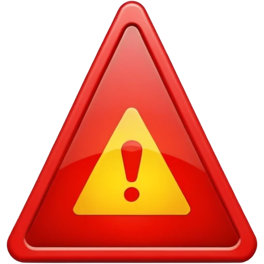 Attention rouge emoji