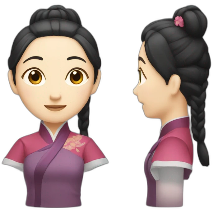 Qingjian smart woman emoji