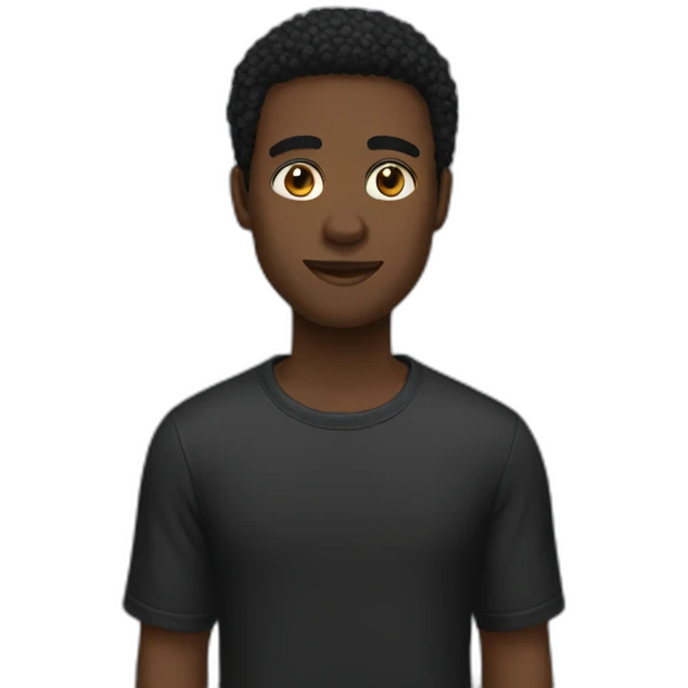 Black m emoji