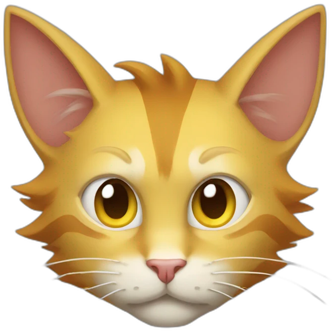 super saiyan cat emoji