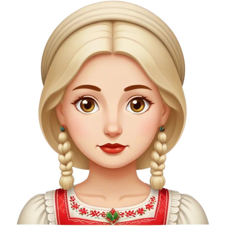 traditional polish european woman simple-traditional  emoji