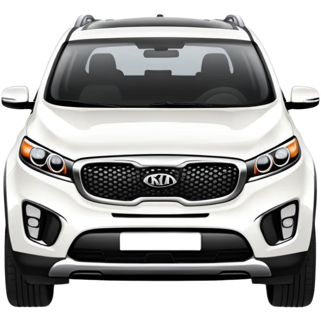 white Kia Sorento SUV car emoji