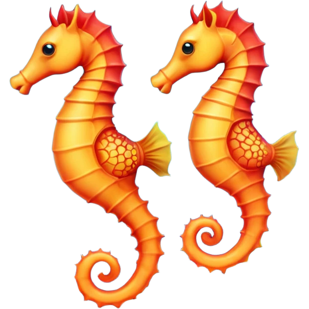 Seahorses chilling emoji
