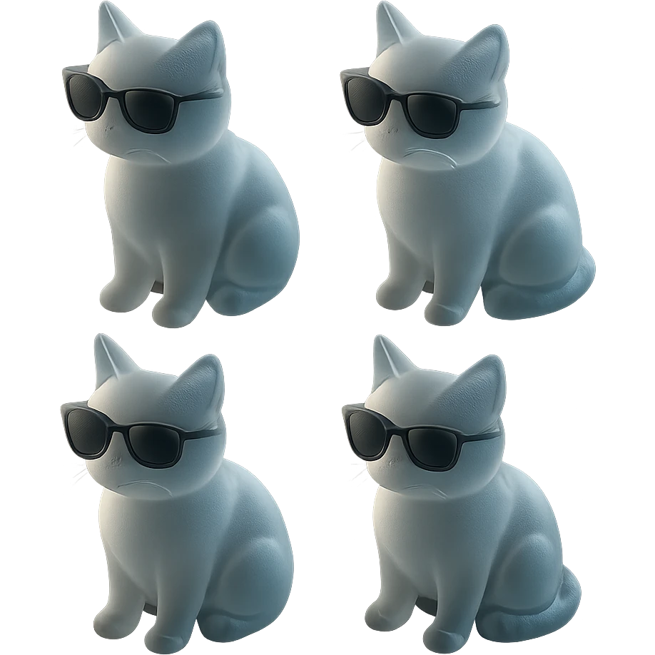 Cat wearing sunglasses emoji
