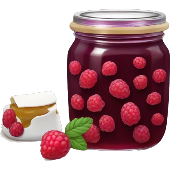 Confiture framboise emoji