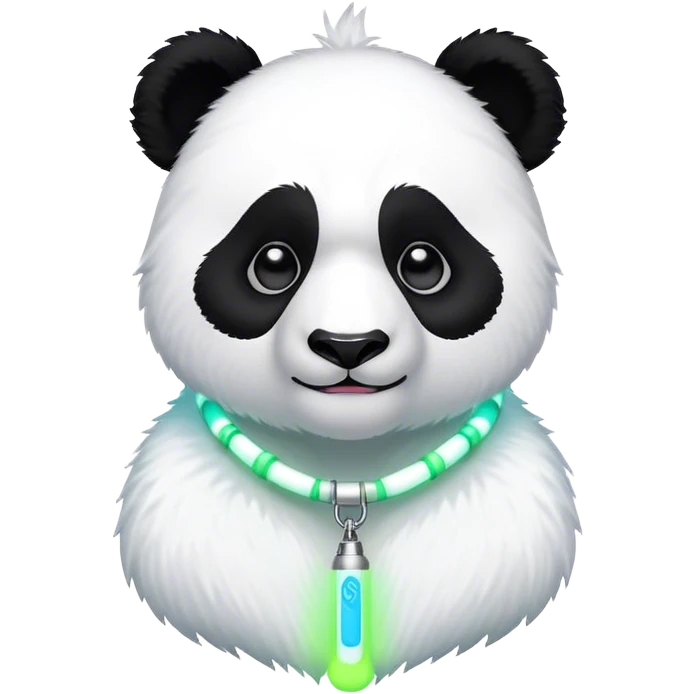 scared rave panda emoji