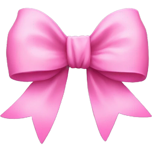 Pink bow emoji