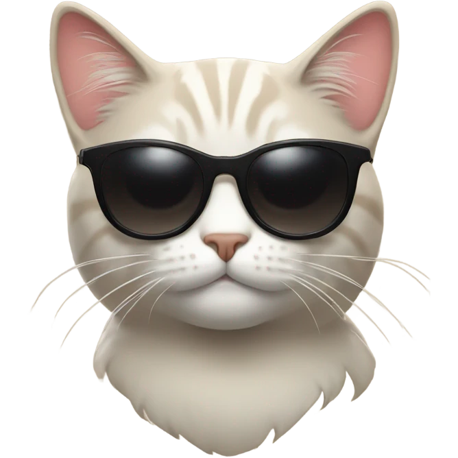 Cat with sunglasses emoji