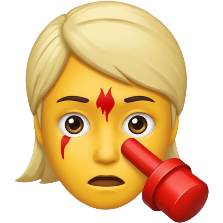 Je veux un emoji représentant Hitler il porte une moustache très carré de plus il a le bras en lair au niveau du nez visant le ciel emoji