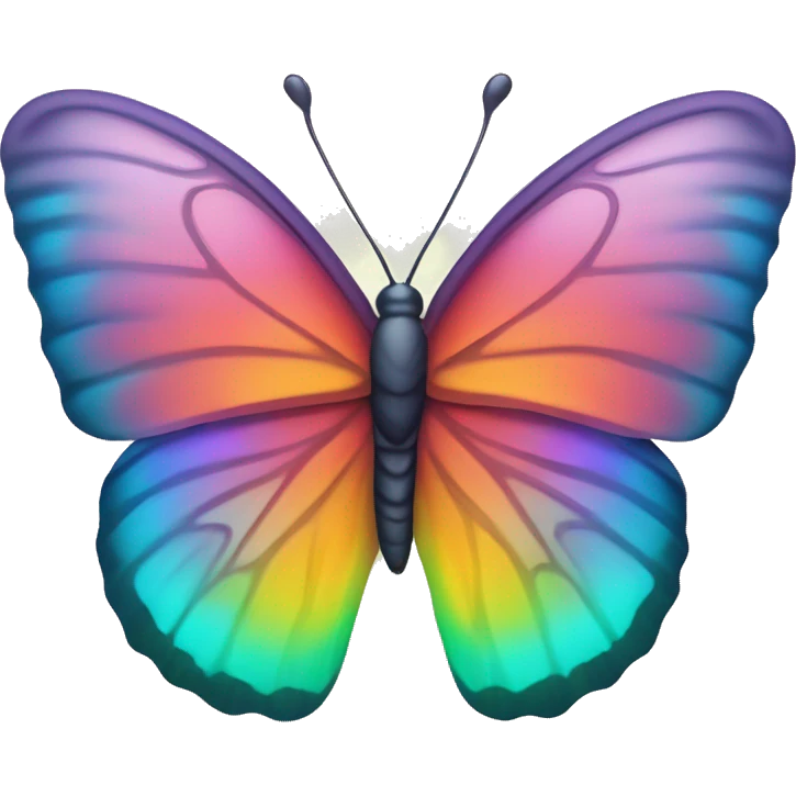iridescent gradient hue butterfly emoji