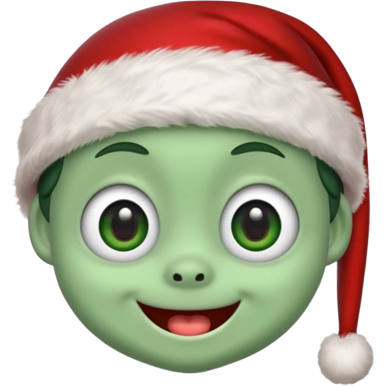 grogu wearing santa hat emoji