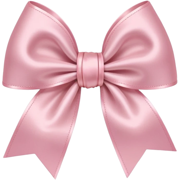 light pink bow on light pink bow emoji
