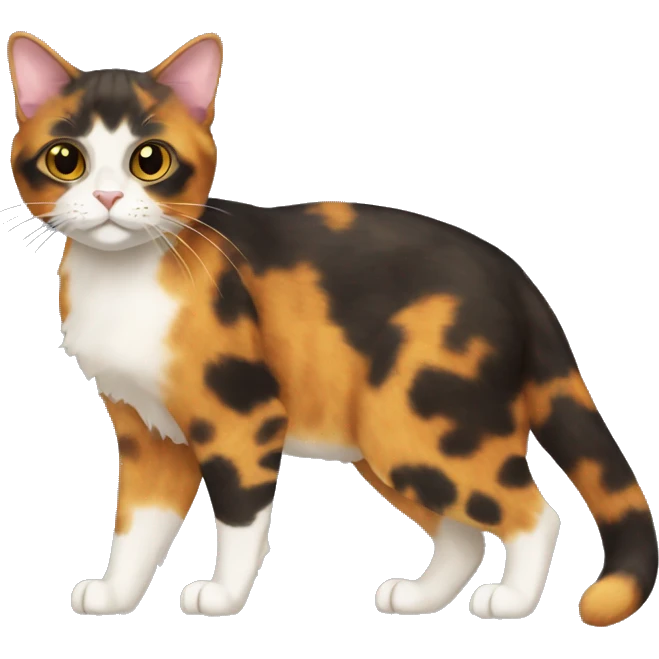 Tortoiseshell Cat Breed Full Body emoji