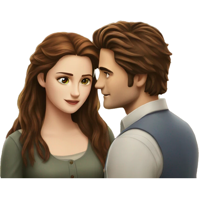 Edward and Bella in their meadow emoji