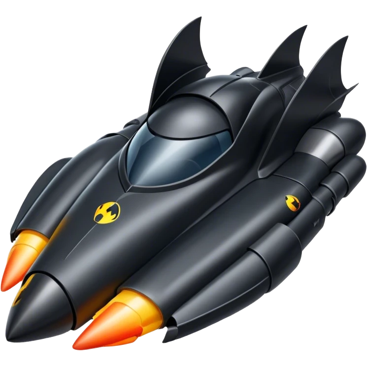 riding a rocket france boom! batmobile emoji