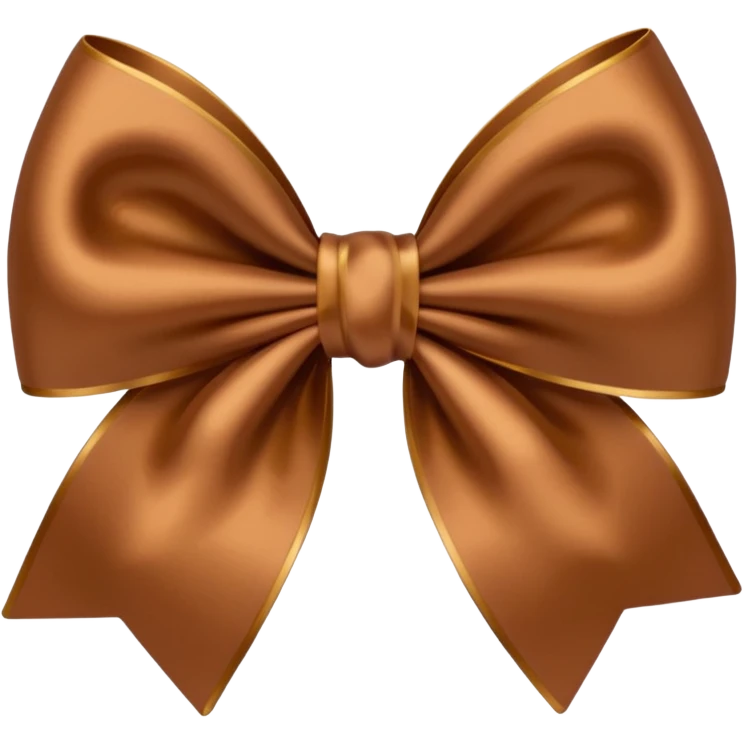 Brown bow emoji size emoji