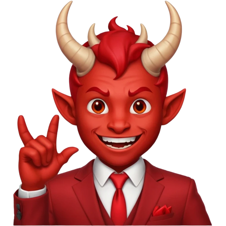 mischevious devil guy thats not scary, emoji