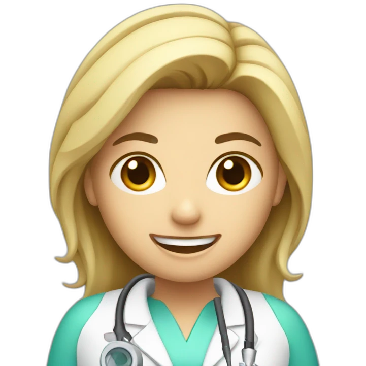 female dentist with drill  emoji