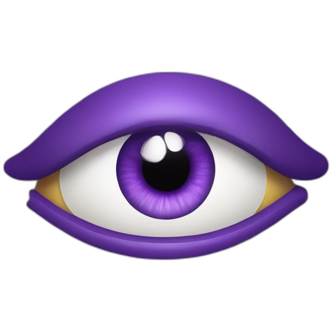 oeil  avec iris violet emoji