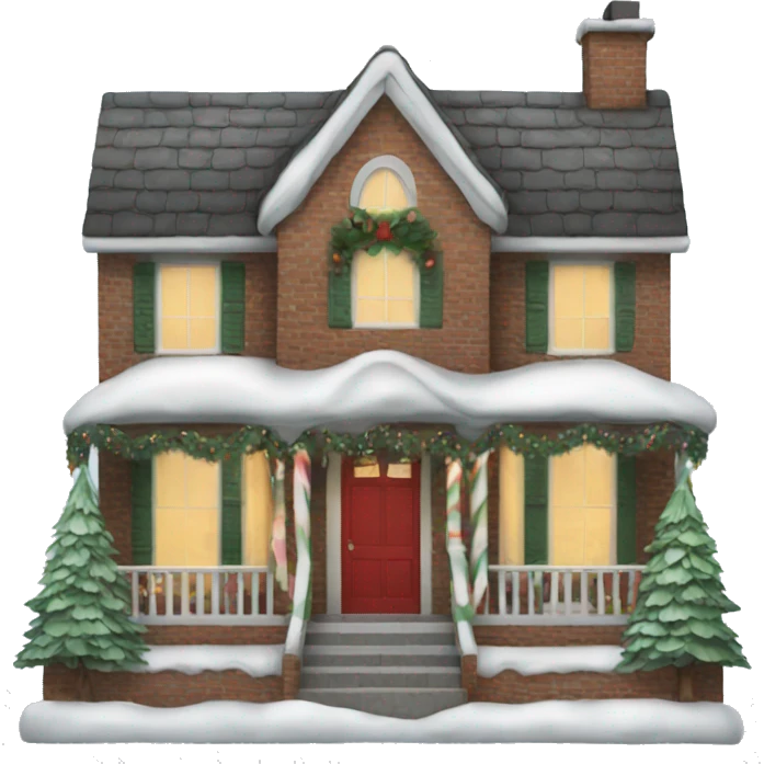 Christmas house emoji