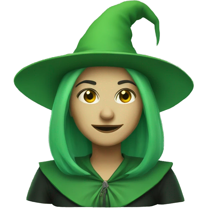Green witch emoji