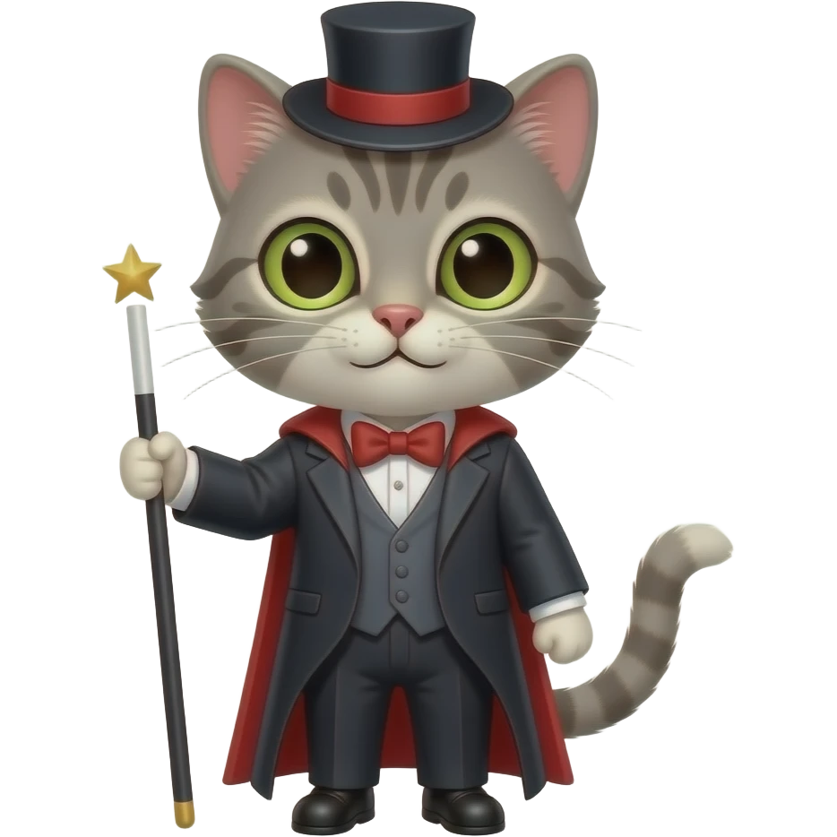 Magician cat emoji