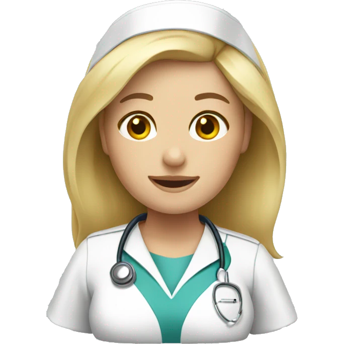 Blonde nurse  emoji
