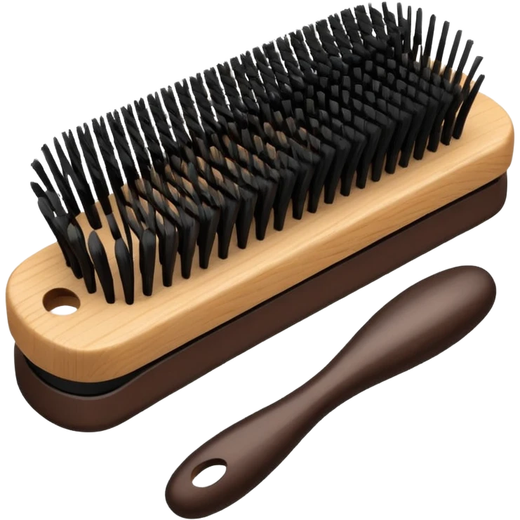 Hair brush emoji