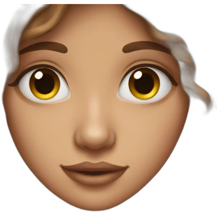 brown-haired nose piercing emoji