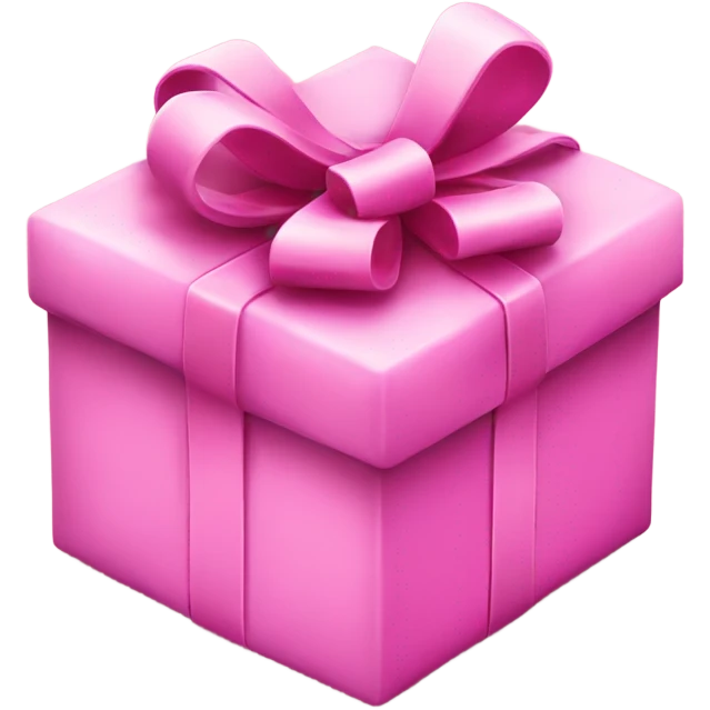 Pink Christmas gift emoji