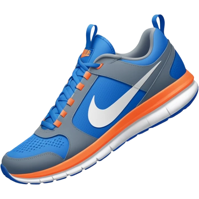 Um tubarão de tênis azul da Nike  emoji