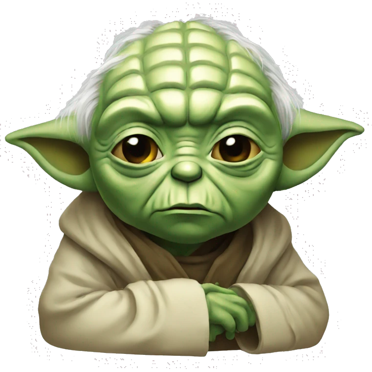 Sad yoda emoji