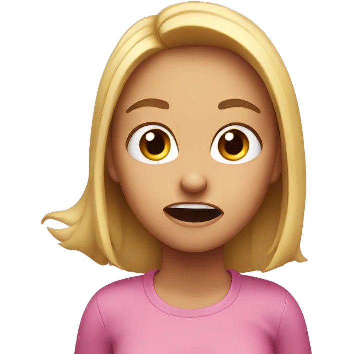 girl freaking out emoji