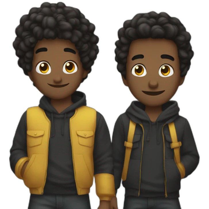 Amine et Billy emoji