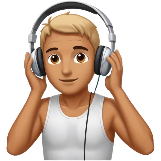 Audífonos y playa emoji