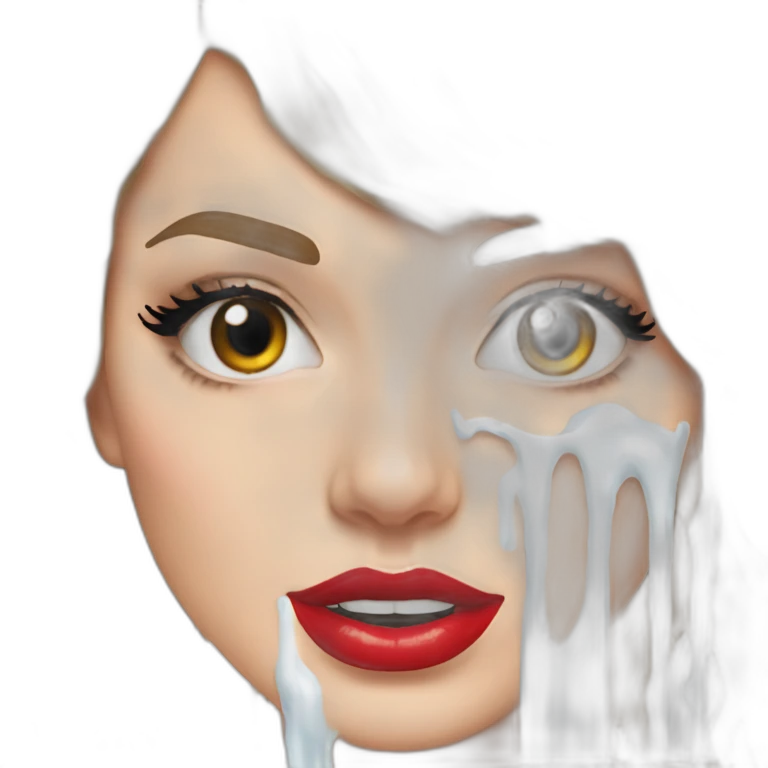 taylor-swift-selfie-milk-on-face-dripping emoji