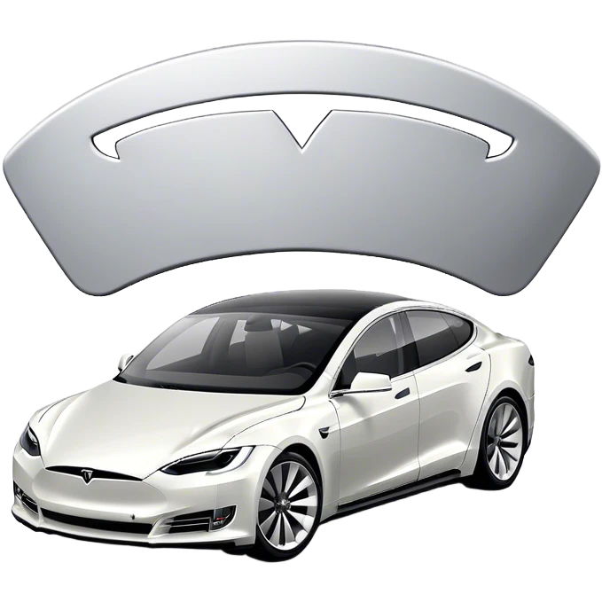 Tesla Model S - Tesla (Model Year: 2022) (Iconic colour: Silver) emoji